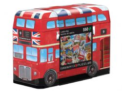 EUROGRAPHICS CASSE-TÊTE 550 PIÈCES - AUTOBUS DE LONDRES TIN - BOÎTE SILHOUETTE EN MÉTAL #8551-5779